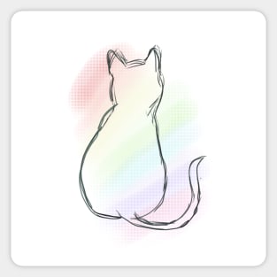 Little Rainbow Cat Sticker